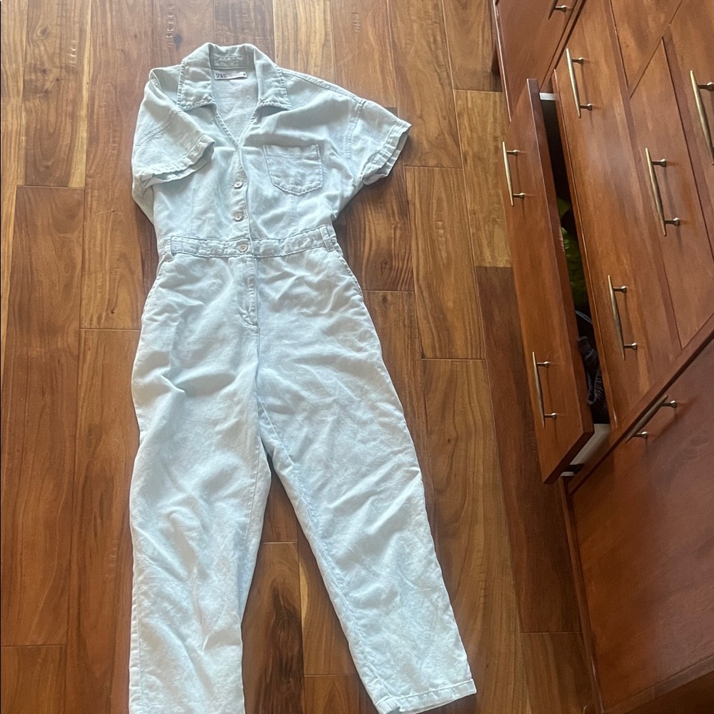Zara Denim Jumpsuit